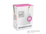 SimpleHuman CW0261 M-típusú egyedi méretezésű szemetes zsák újratöltő csomag, 60 db