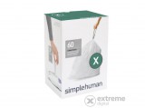 SimpleHuman CW0272 X-típusú egyedi méretezésű szemetes zsák újratöltő (60 zsák)