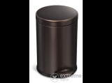 SimpleHuman CW2040 4,5l-es kerek, pedálos fürdőszobai szemetes, barna