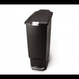 Simplehuman pedálos kuka 40 literes, keskeny, fekete műanyag (CW1361)