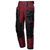 Sir Safety System Heavy Canvas munkavédelmi nadrág bordó színben