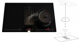 SIRIUS SIR1027 - S-DDH6 AUTOMATIC elszívó indukciós főzőlappal, fehér SENSE lámpával