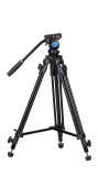 SIRUI SH-05 alumínium broadcast tripod fluid videófejjeljel