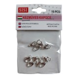 Sisi Delfin kapocs 10 db 14x8 mm platina