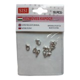 Sisi Delfin kapocs 15 db 11,5 x 6 mm ezüst