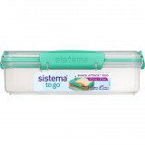 Sistema 21482 Attack Duo TO GO Műanyag ételtároló 0.97L - Menta (21482)