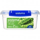 Sistema 881650 KLIP IT PLUS Műanyag ételtároló 1,15L - Kék (881650)