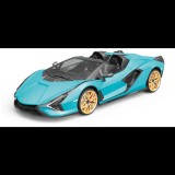 Siva Lamborghini Sian RC autó, 1:12, metálkék, proporcionális, RTR, LED, 2,4 GHz (50032)