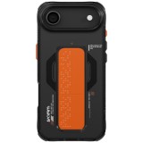 Skinarma Haxa Apple iPhone Air (2025) mágneses tok kitámasztóval, Magsafe kompatibilis, fekete