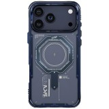 Skinarma Magma Apple iPhone 17 Pro Max mágneses tok, Magsafe kompatibilis, kék