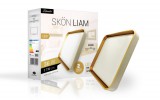 Skön Liam 36 W-os fehér-arany színű mennyezeti lámpa, IP20-as védettségű