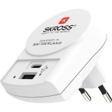 SKROSS 1xUSB-A 1xUSB-C PD hálózati töltő White 1.302423