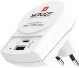 Skross A és C típusú bemenettel USB töltő