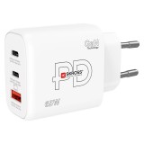SKROSS gyorstöltő 65W 2xUSB-C, USB, PD, GaN
