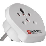 SKROSS India-Israel-Denmark to Europe utazó adapter (SKR-INDISRDENTOEU) (SKR-INDISRDENTOEU)