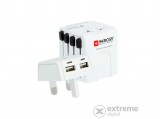 SKROSS MUV, Micro hálózati csatlakozó átalakító és USB töltő adapter, 2* USB A