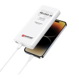 SKROSS RELOAD20 PD, 100W, 20.000 mAh POWERBANK+ USB-C kábel, feltöltve