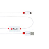 SKROSS USB kábel, töltő, szinkron, alarm (lightning) 1m