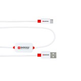 SKROSS USB kábel, töltő, szinkron, alarm (microUSB)