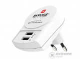 Skross USB töltő, 2 bemenettel
