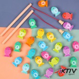 SKY Montessori horgász játék mágneses fa