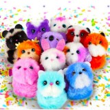 Skyrocket Toys Pomsies Poos plüssállat kulcstartó - 7 cm, többféle