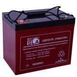 SLA 12V 75Ah Ciklikus Zselés akkumulátor LDC12-75 inverterhez akciós