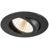 SLV NEW TRIA 68 LED-es beépíthető lámpa 8,3 W fekete, 1007386