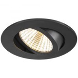 SLV NEW TRIA 68 LED-es beépíthető lámpa, 8,3 W fekete, 1007390