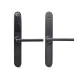 Smart Okos zár ujjlenyomat olvasó intelligens zár matt fekete Bluetooth