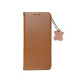 Smart Pro bőr flip tok Xiaomi Redmi Note 13 Pro 4G, barna