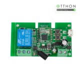 SmartWise » 5V-32V egy áramkörös, Zigbee + RF NO/NC okosrelé, kontakt kapcsolással, impulzus üzemmóddal