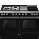 Smeg CPF120IGMPBL Portofino kombinált tűzhely fekete 120cm
