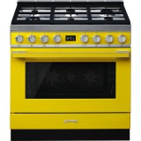 Smeg CPF9GPYW Portofino kombinált tűzhely sárga 90cm