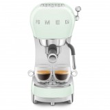 SMEG ECF02 ESPRESSO KÁVÉFŐZŐ, retro, tejhabosítóval, zöld