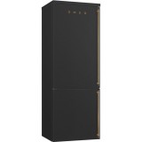 Smeg FA8005LAO5 Colonial szabadonálló alulfagyasztós hűtő antracit fix bal ajtópánt 195x70x70cm