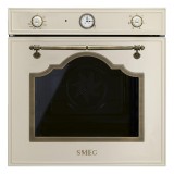 SMEG HŐLÉGKEVERÉSES SÜTŐ, Cortina design, 60 cm, analóg, bézs