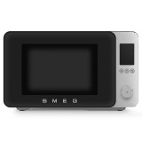 Smeg MOC02BLMEU szabadonálló kombi mikrohullámú sütő Collezione 27L matt fekete