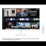 SMG MON SAMSUNG VA monitor/TV 32" M5, 1920x1080, 16:9, 250cd/m2, 4ms, 60Hz, 2xHDMI/2xUSB/WiFi/Bluetooth, hangszóró, Fehér (LS32BM501EUXEN) - Monitor
