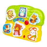 Smily Play 0771 Állatos zenélő kirakó (0771)