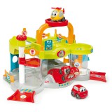 Smoby Planet: Vroom kétszintes liftes autógarázs - járművekkel