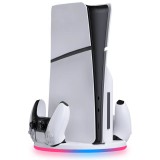snakebyte Charge Base RGB Slim 5 White SB923340