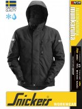 Snickers ALLROUNDWORK BLACK bélelt technikai 100% vízálló télikabát - munkaruha
