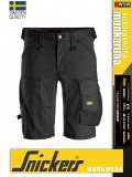 Snickers ALLROUNDWORK BLACK strech slim fit prémium rövidnadrág - munkaruha