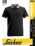 Snickers ALLROUNDWORK BLACK technikai lélegző galléros póló - munkaruha