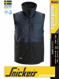 Snickers ALLROUNDWORK NAVY bélelt technikai szélálló télimellény - munkaruha