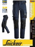 Snickers ALLROUNDWORK NAVY strech slim fit prémium deréknadrág - munkaruha