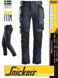 Snickers ALLROUNDWORK NAVY strech slim fit prémium lengőzsebs deréknadrág - munkaruha