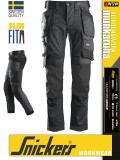 Snickers ALLROUNDWORK STEELGREY strech slim fit prémium lengőzsebs deréknadrág - munkaruha