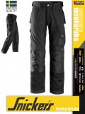 Snickers CRAFTSMEN BLACK technikai kopásbiztos deréknadrág - munkaruha